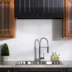 Aspect Glass™ Peel-And-Stick Backsplash, Frost, 3 X 6, Package Of 8 -Camebridge Shop 104286 w DetailedProductView4 Lg