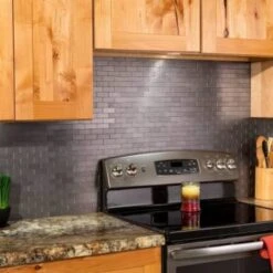 Aspect Metal™ Matted Peel-And-Stick Mini Backsplash, 4 X 12-1/2 Package Of 3 -Camebridge Shop 104291 w DetailedProductView6 Lg