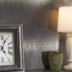 Aspect Metal™ Matted Peel-And-Stick Mini Backsplash, 4 X 12-1/2 Package Of 3 -Camebridge Shop 104291 w DetailedProductView7 Lg