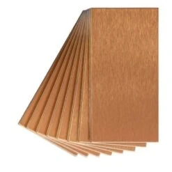 Aspect Metal™ Copper Peel-And-Stick Backsplash, Long Grain, 3 X 6 Package Of 8 -Camebridge Shop 104292 w DetailedProductView5 Lg