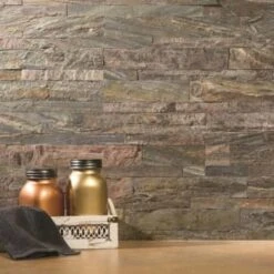 Aspect Stone™ Peel-And-Stick Backsplash In Weathered Quartz, 6-In X 24-In -Camebridge Shop 104318 w DetailedProductView9 Lg