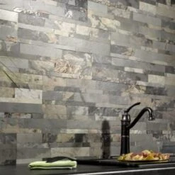 Aspect Stone Peel And Stick Backsplash In Medley Slate, 6-In X 24-In -Camebridge Shop 124220 w DetailedProductView9 Lg
