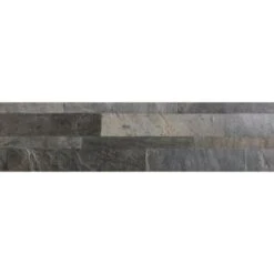Aspect Stone 5.9x23.6 Peel & Stick Backsplash In Iron Slate