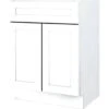 Seasons® 27w X 34-1/2h X 24"d White Shaker Base Cabinet 2 Seasons® 27w X 34-1/2h X 24"d White Shaker Base Cabinet -Camebridge Shop 150154 v MainProductImage Lg