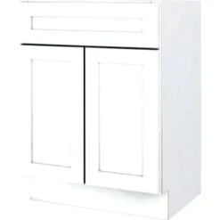 Seasons® 27w X 34-1/2h X 24"d White Shaker Base Cabinet