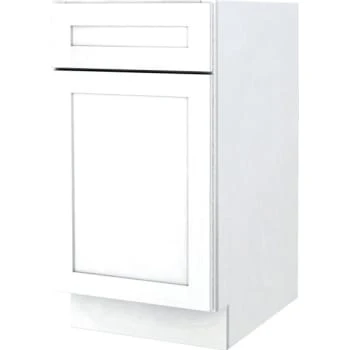 Sunco 18w X 34-1/2h X 24d White Shaker Base Cabinet 3 Sunco 18w X 34-1/2h X 24d White Shaker Base Cabinet