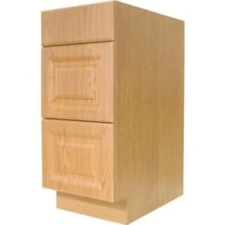 Seasons® 12"w X 34-1/2"h X 24"d 3 Drawer Kitchen Base Cabinet Auburn Oak