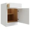 Cnc Cabinetry 18" W 1 Door Base Cabinet (L), Luxor White 1 Cnc Cabinetry 18" W 1 Door Base Cabinet (L), Luxor White -Camebridge Shop 157352 w MainProductImage Lg