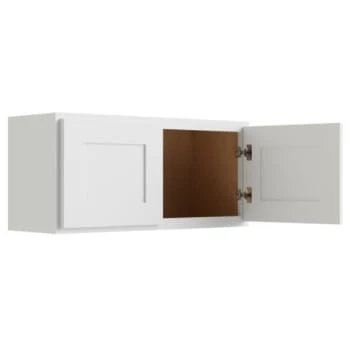 Cnc Cabinetry 36" W X 15" H Wall Cabinet, Luxor White 3 Cnc Cabinetry 36" W X 15" H Wall Cabinet, Luxor White