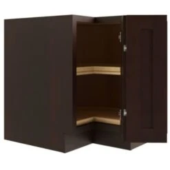 Cnc Cabinetry Lazy Susan Corner Base Cabinet (R), Luxor Espresso