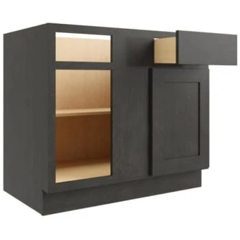 Cnc Cabinetry 36/39 Blind Base Cabinet R, Luxor Smoky Grey 3 Cnc Cabinetry 36/39 Blind Base Cabinet R, Luxor Smoky Grey