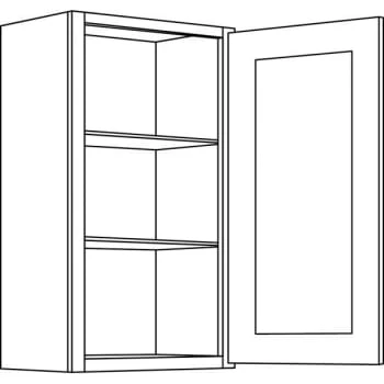 Cnc Cabinetry 21" W X 30" H 1 Door Wall Cabinet, Country Oak 3 Cnc Cabinetry 21" W X 30" H 1 Door Wall Cabinet, Country Oak