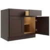 Cnc Cabinetry 30" W 2 Drawer 2 Door Base Cabinet, Luxor Espresso -Camebridge Shop 157647 w MainProductImage Lg
