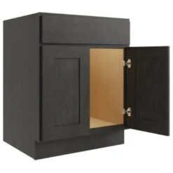 Cnc Cabinetry Luxor Smoky Grey Sink Base Cabinet 24w X 34.5h