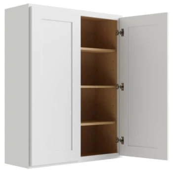 Cnc Cabinetry Luxor White Wall Cabinet 36w X 42h 3 Cnc Cabinetry Luxor White Wall Cabinet 36w X 42h