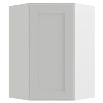 Cnc Cabinetry Luxor White Corner Wall Cabinet 23.875w X 36h 3 Cnc Cabinetry Luxor White Corner Wall Cabinet 23.875w X 36h