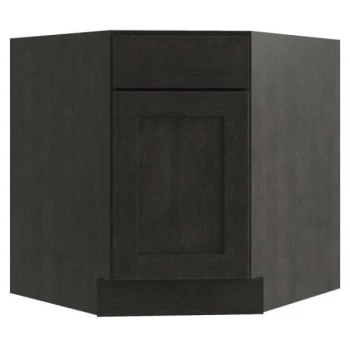 Cnc Cabinetry 32 X 34.5 In. Luxor Left Diagonal Corner Sink Base Cabinet (Smoky Grey) 3 Cnc Cabinetry 32 X 34.5 In. Luxor Left Diagonal Corner Sink Base Cabinet (Smoky Grey)