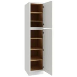 Cnc Cabinetry Luxor White Utility Cabinet 18w X 90h