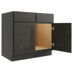 Cnc Cabinetry Luxor Smoky Grey Sink Base Cabinet 39w X 34.5h