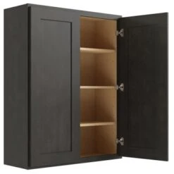 Cnc Cabinetry Luxor Smoky Grey Wall Cabinet 27w X 42h