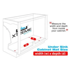 Xtreme Mats™ Under Sink Kitchen Cabinet Mat, 37 X 22 In 21 Xtreme Mats™ Under Sink Kitchen Cabinet Mat, 37 X 22 In -Camebridge Shop 200180 w DetailedProductView2 Lg