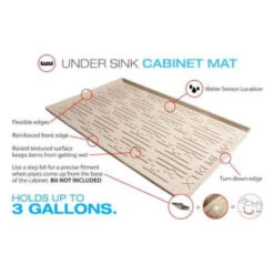 Xtreme Mats™ Under Sink Kitchen Cabinet Mat, 22 X 22 In -Camebridge Shop 200183 w CompositeImage Lg