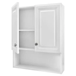 GENERIC 23-1/8 W X 27-7/8 Inch H Framed Surface-Mount Bathroom White Medicine Cabinet -Camebridge Shop 212083 DetailedProductView1 Lg