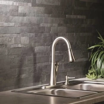 Aspect Stone 6-In X 24-In Stone Peel And Stick Backsplash In Charcoal Slate 19 Aspect Stone 6-In X 24-In Stone Peel And Stick Backsplash In Charcoal Slate - Image 17