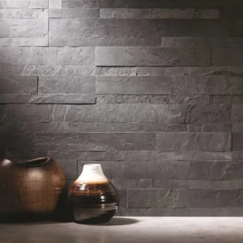 Aspect Stone 6-In X 24-In Stone Peel And Stick Backsplash In Charcoal Slate 18 Aspect Stone 6-In X 24-In Stone Peel And Stick Backsplash In Charcoal Slate - Image 16