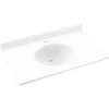 Swan® Bisque Ellipse Solid Surface Single Bowl Vanity Top 22" X 43" -Camebridge Shop 240383 w MainProductImage BUS Lg