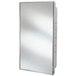 Proplus 16 In. X 26 In. Recessed Medicine Cabinet In Stainless Steel