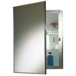 Proplus 16 In. X 22 In. Recessed Medicine Cabinet In White