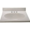 Premier® Premier 37 In. X 22 In. Custom Vanity Top Sink In Solid White -Camebridge Shop 246103 MainProductImage Lg