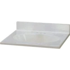 Premier® Premier 31 In. X 22 In. Custom Vanity Top Sink In White Swirl