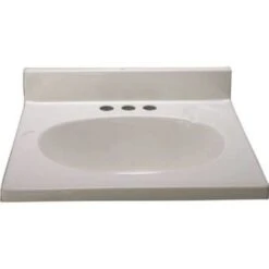 Premier® Premier 19 In X 17 In Cultured Marble Bathroom Custom Vanity Top In White