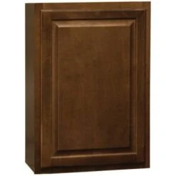 Hampton Bay Cognac Raised Panel Assembled Wall Kitchen Cabinet 21" X 30" X 12"