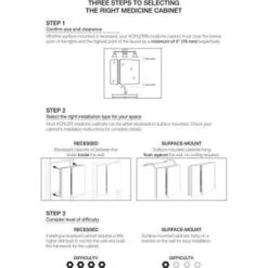 Kohler 20" W X 26" H Recessed Medicine Cabinet 9 Kohler 20" W X 26" H Recessed Medicine Cabinet -Camebridge Shop 280194 DetailedProductView3 Lg