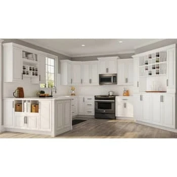 Hampton Bay Hampton Satin Wh Raised Pnl Base Kitchen Cbnt W/ Drawer Glides 6 Hampton Bay Hampton Satin Wh Raised Pnl Base Kitchen Cbnt W/ Drawer Glides - Image 4