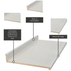 Hampton Bay Matte Sea Salt Laminate Countertop, 10' Waterfall Edge & Backsplash 13 Hampton Bay Matte Sea Salt Laminate Countertop, 10' Waterfall Edge & Backsplash -Camebridge Shop 297256 DetailedProductView4 Lg