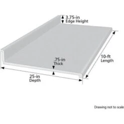 Hampton Bay Matte Sea Salt Laminate Countertop, 10' Waterfall Edge & Backsplash 14 Hampton Bay Matte Sea Salt Laminate Countertop, 10' Waterfall Edge & Backsplash -Camebridge Shop 297256 DetailedProductView5 Lg