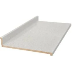 Hampton Bay Matte Sea Salt Laminate Countertop, 10' Waterfall Edge & Backsplash