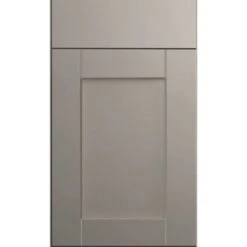 Hampton Bay Dove Gray Shaker Base Cabinet, 18" X 24" X 34.5" With Glides -Camebridge Shop 297326 DetailedProductView4 Lg