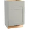 Hampton Bay Dove Gray Shaker Base Cabinet, 21x34.5x24 " W/ Drawer Glides 1 Hampton Bay Dove Gray Shaker Base Cabinet, 21x34.5x24 " W/ Drawer Glides -Camebridge Shop 297435 MainProductImage Lg