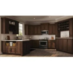 Hampton Bay Hampton Assembled 9x34.5x24" Base Kitchen Cabinet "cognac 15 Hampton Bay Hampton Assembled 9x34.5x24" Base Kitchen Cabinet "cognac -Camebridge Shop 324447 DetailedProductView6 Lg