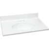 Modular Vanity Tops 37 X 19" Solid White Cultured Marble Vanity Top And Bowl -Camebridge Shop 404414 v MainProductImage Lg