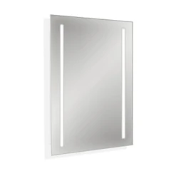 Renin Erias Mirror With Hard Wired Illuminated Led Lights For Slim Design Metal Cabinet
