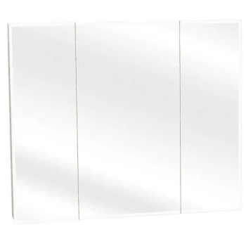 Zenith 36 W X 30 In H Surface-Mount Tri-View Bevel Mirror Medicine Cabinet 3 Zenith 36 W X 30 In H Surface-Mount Tri-View Bevel Mirror Medicine Cabinet
