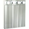 Zenith 24x30" 4 Light Surface Mount Bevel Mirror Steel Triview Medicine Cabinet -Camebridge Shop 404510 V Lg