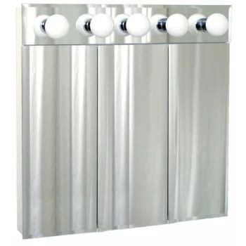 Zenith 32W X 30"H 5 Light Surface Mount Bevel Mirror Triview Mirrors 3 Zenith 32W X 30"H 5 Light Surface Mount Bevel Mirror Triview Mirrors