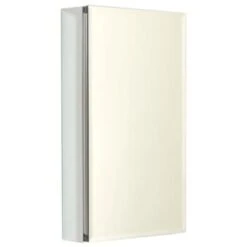 Zenith 15w X 26"h Dual Mount Aluminum Medicine Cabinet With Beveled Mirror